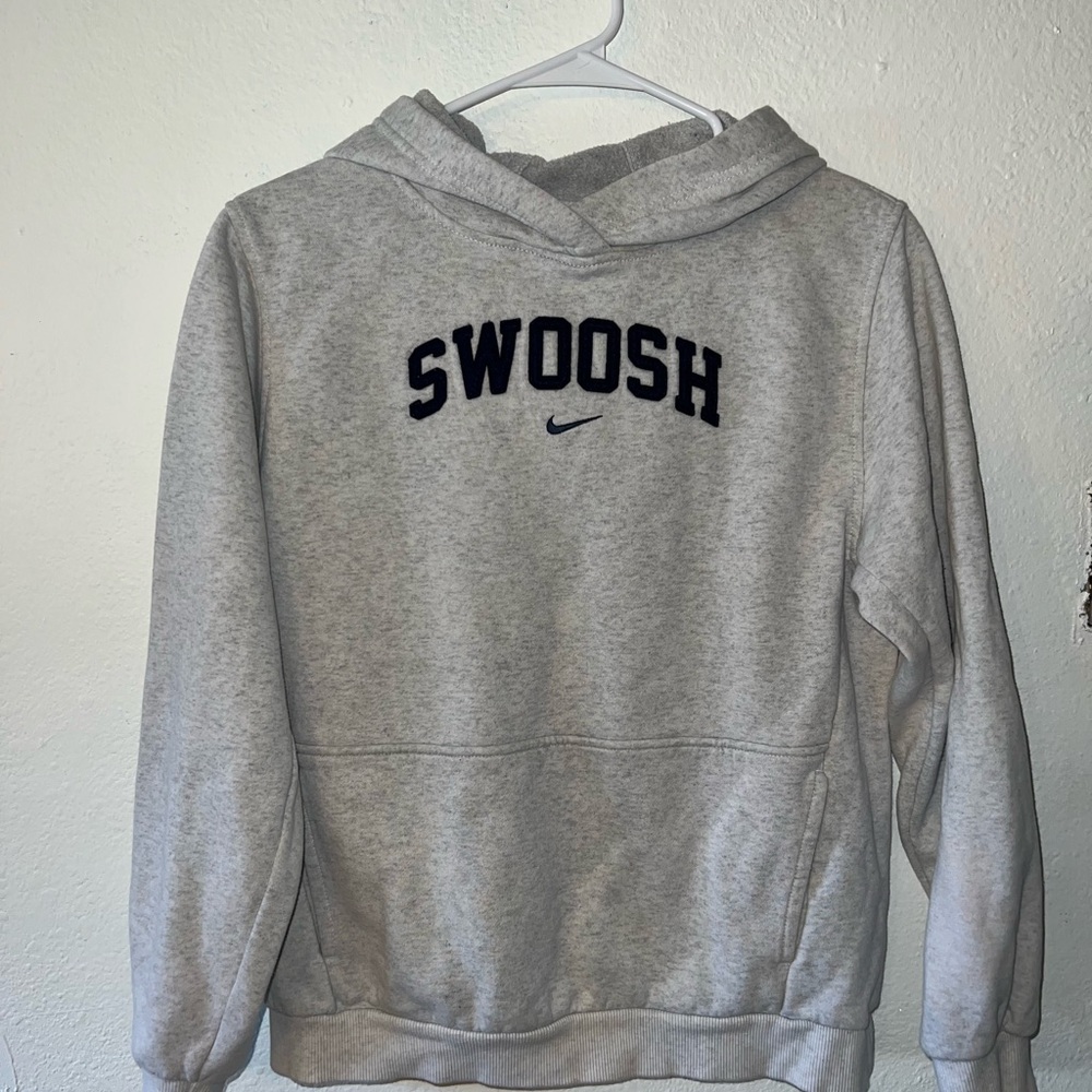 Nike Gray Swoosh Hoodie